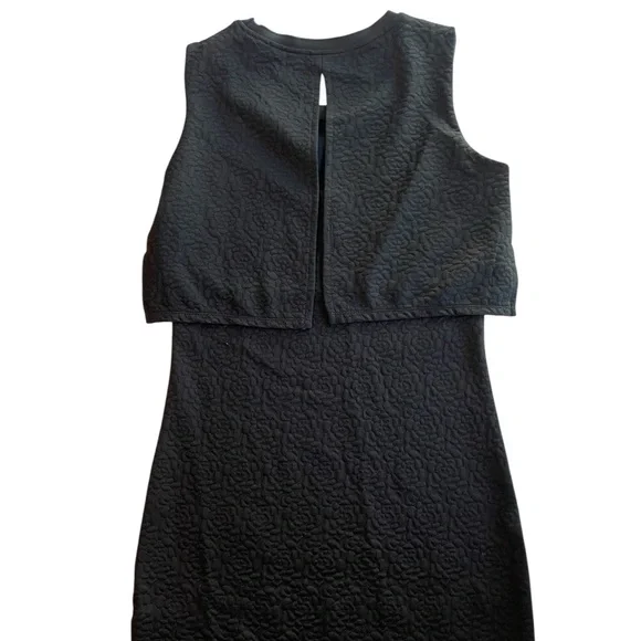 Bellfield Scilla Jacquard Textured Black Layered Dress - Picture 6 of 13